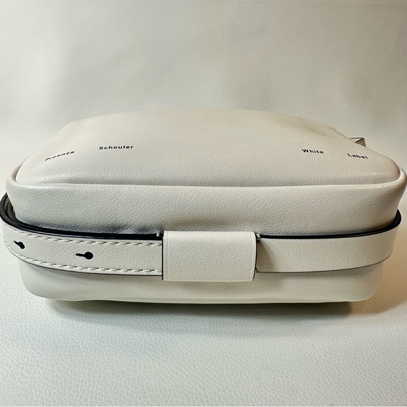 NEW PROENZA SHOULER WATTS LEATHER CAMERA BAG OFF WHITE/BLACK - Picture 9 of 13